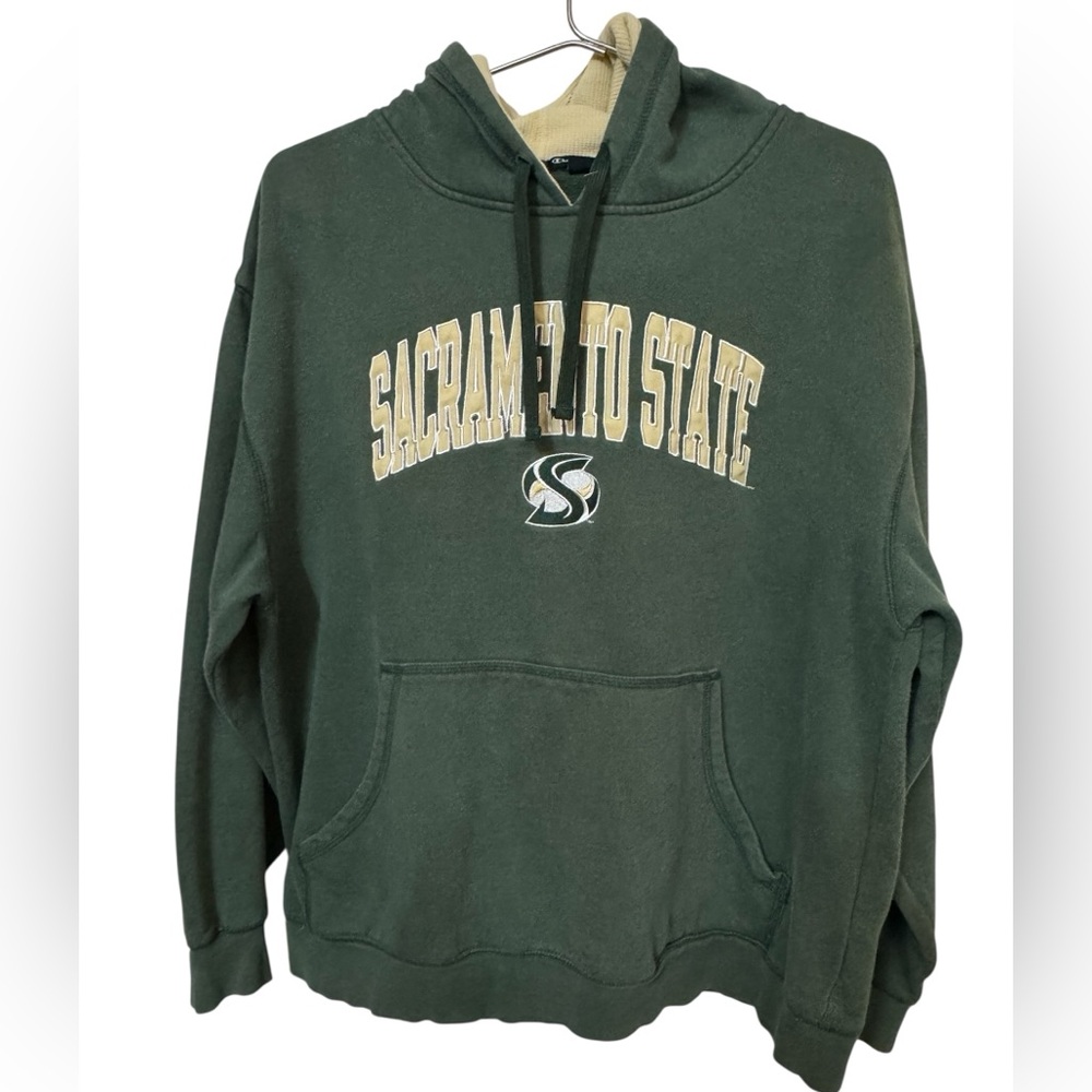 Vintage Sacramento State University CSUS Green Champion Elite Hoodie Women’s XL